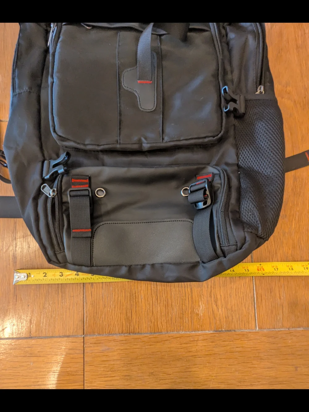 Large Black Travel Hiking Laptop Backpack USB Charging Multi Pocket